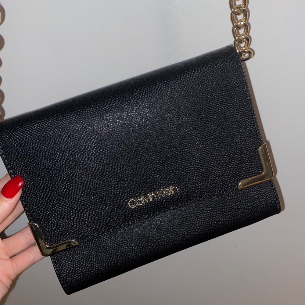 Calvin Klein Black Leather Bag